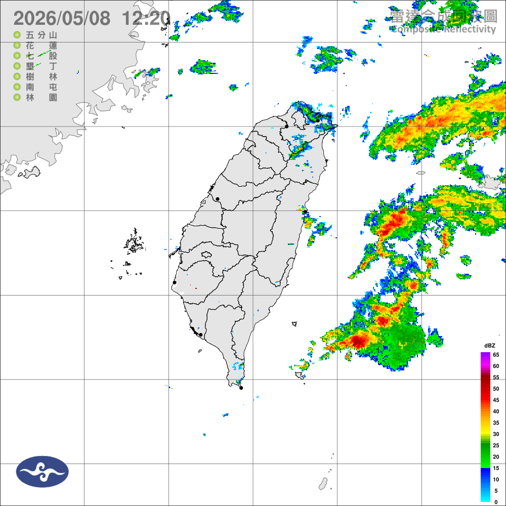 鋒面通過，東北季風稍增強，迎風面北東易降雨