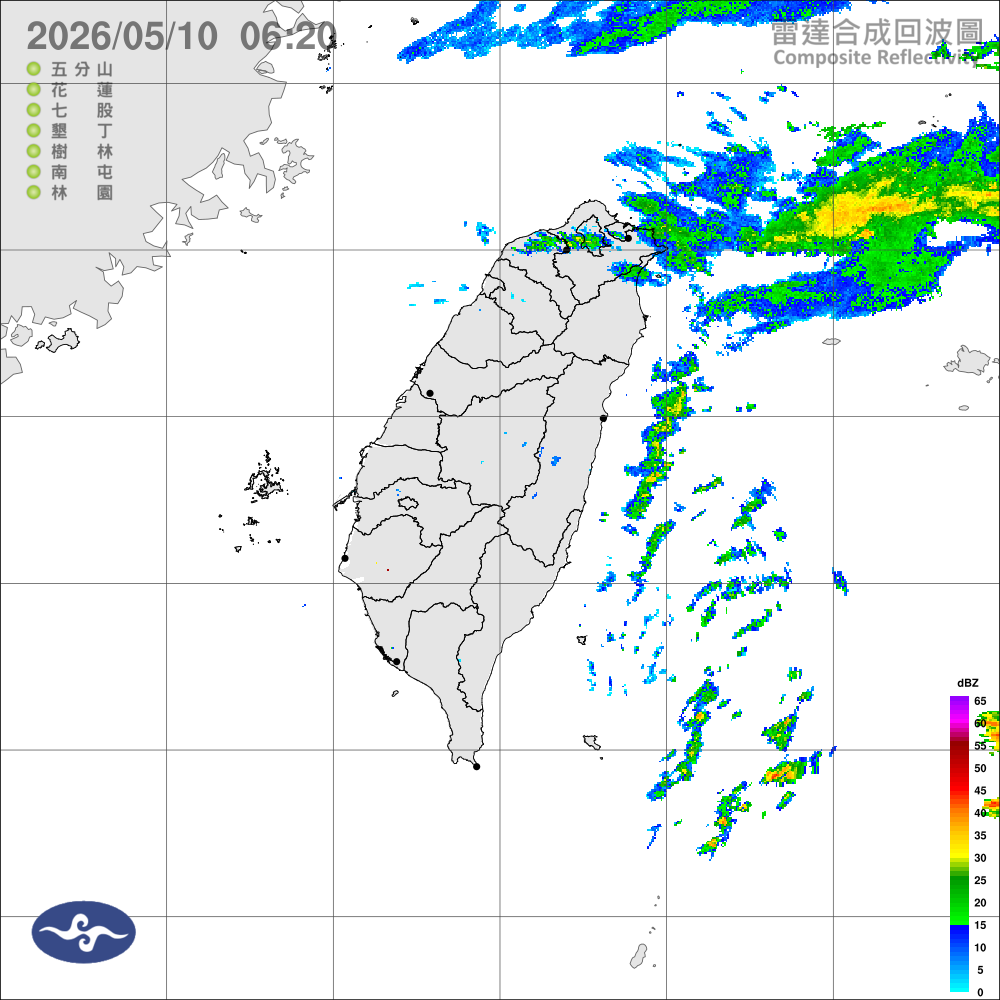北東氣溫回升，迎風面仍有短暫或零星雨
