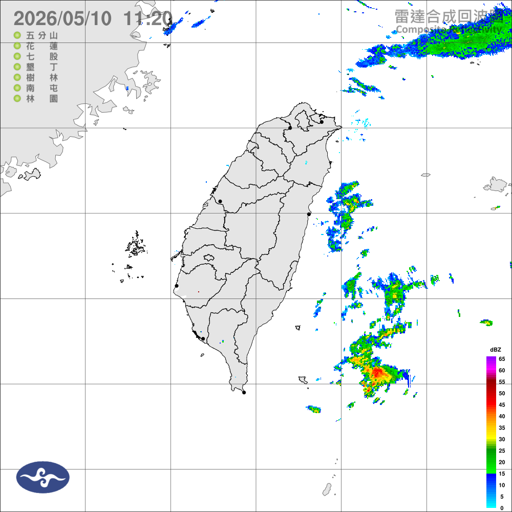 北東氣溫回升，迎風面仍有短暫或零星雨