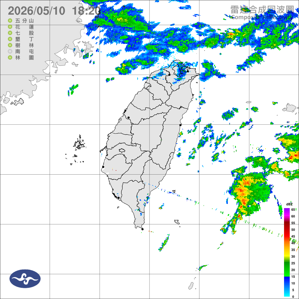 西半部多雲到晴，東半部仍有短暫或零星雨