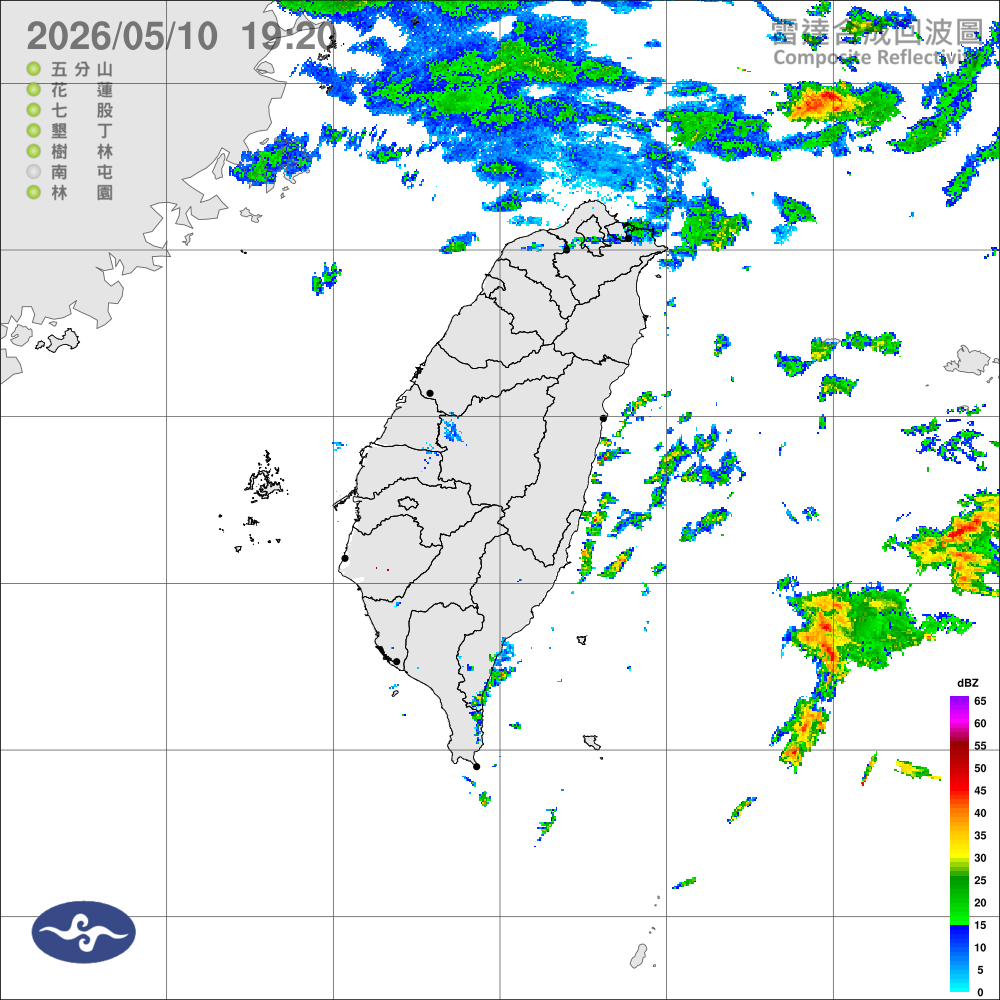 西半部多雲到晴，東半部仍有短暫或零星雨
