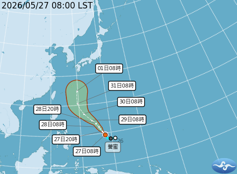 民國115年05月27日08時 颱風消息