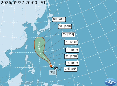 民國115年05月27日20時 颱風消息