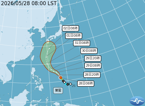 民國115年05月28日08時 颱風消息