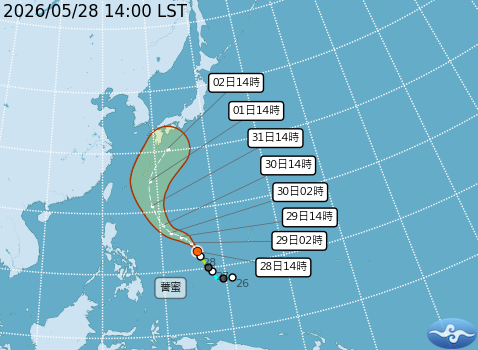 民國115年05月28日14時 颱風消息