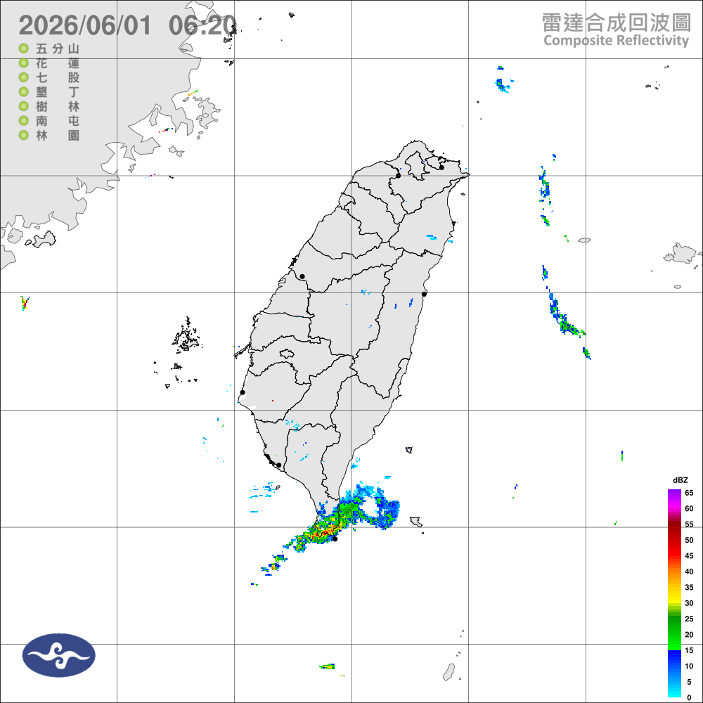 颱風外圍環流影響，北部及東北部水氣增，午後山區注意雷陣雨