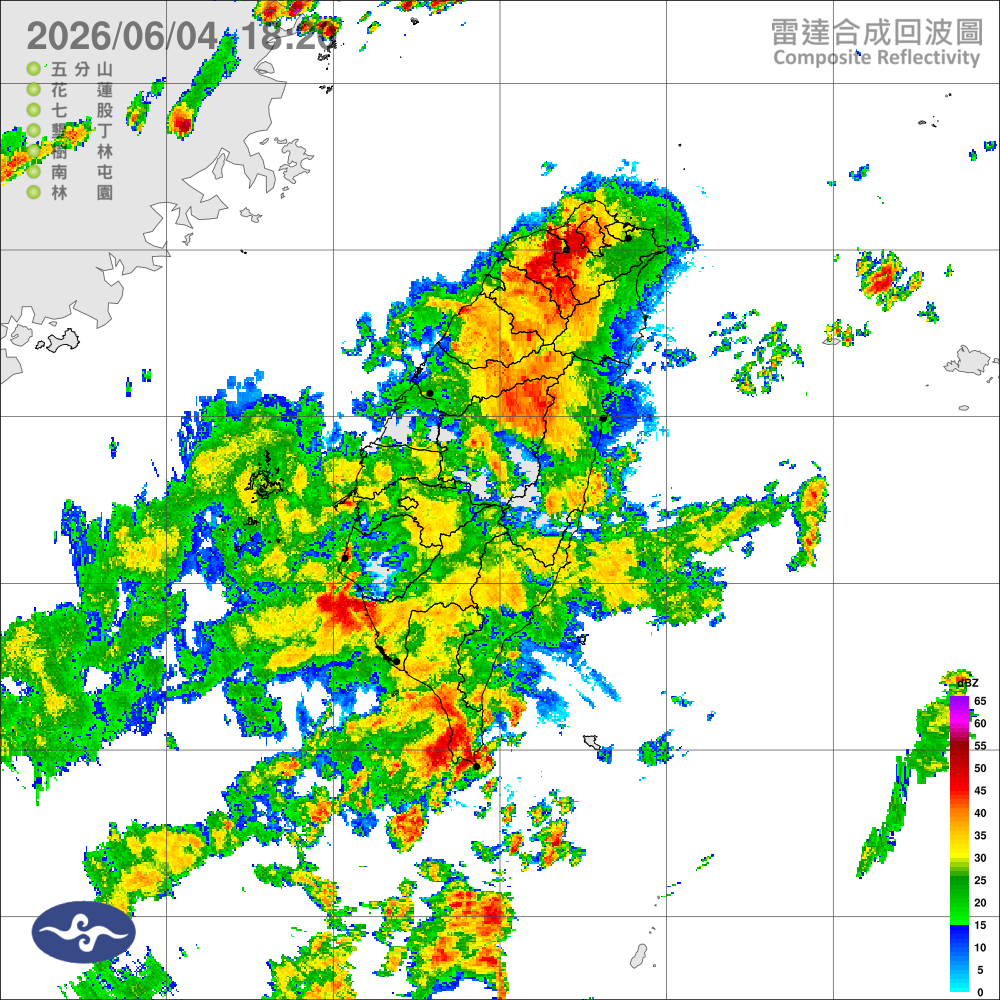 低氣壓影響，各地局部大雨，午後留意短延時豪雨
