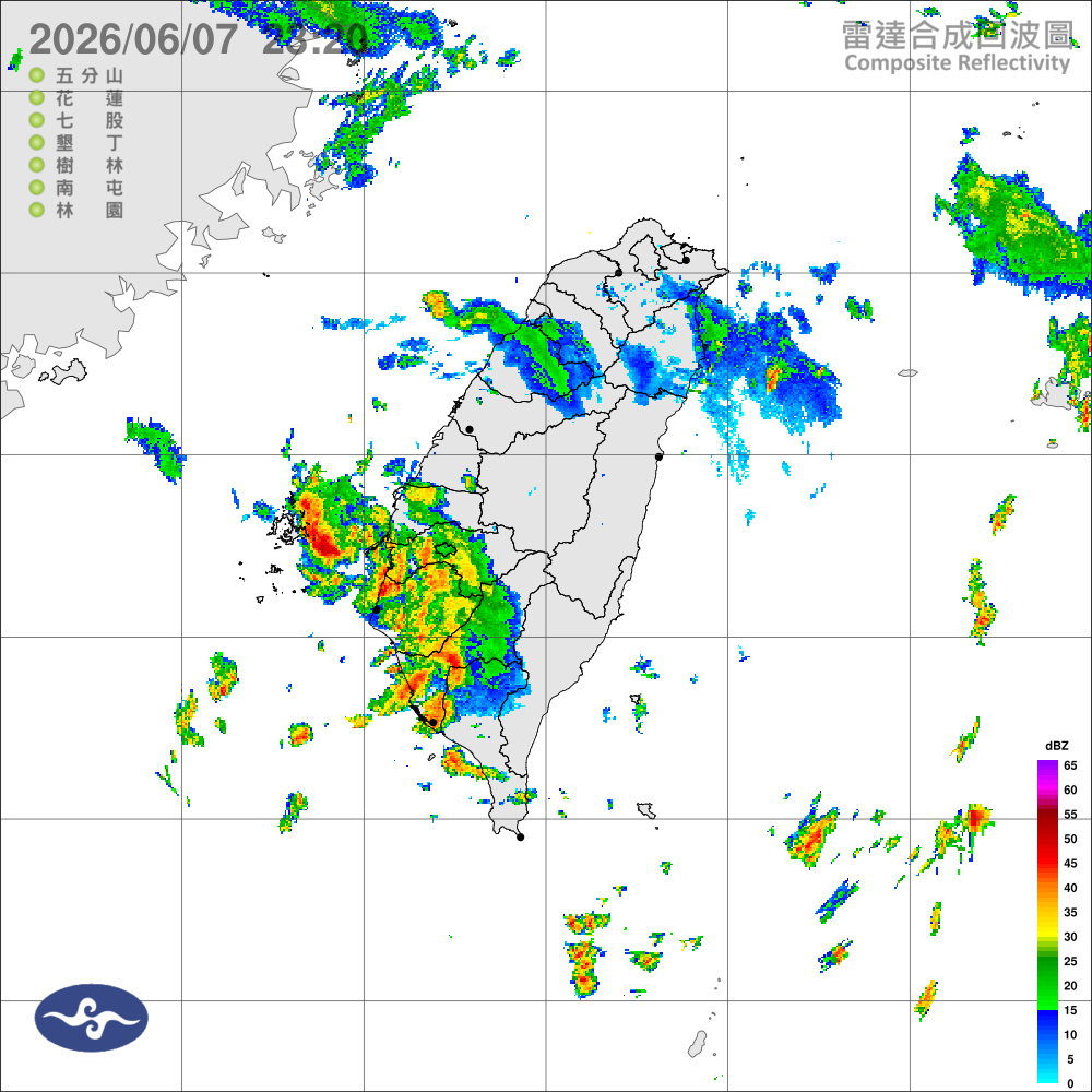 鋒面接近，各地防範劇烈降雨