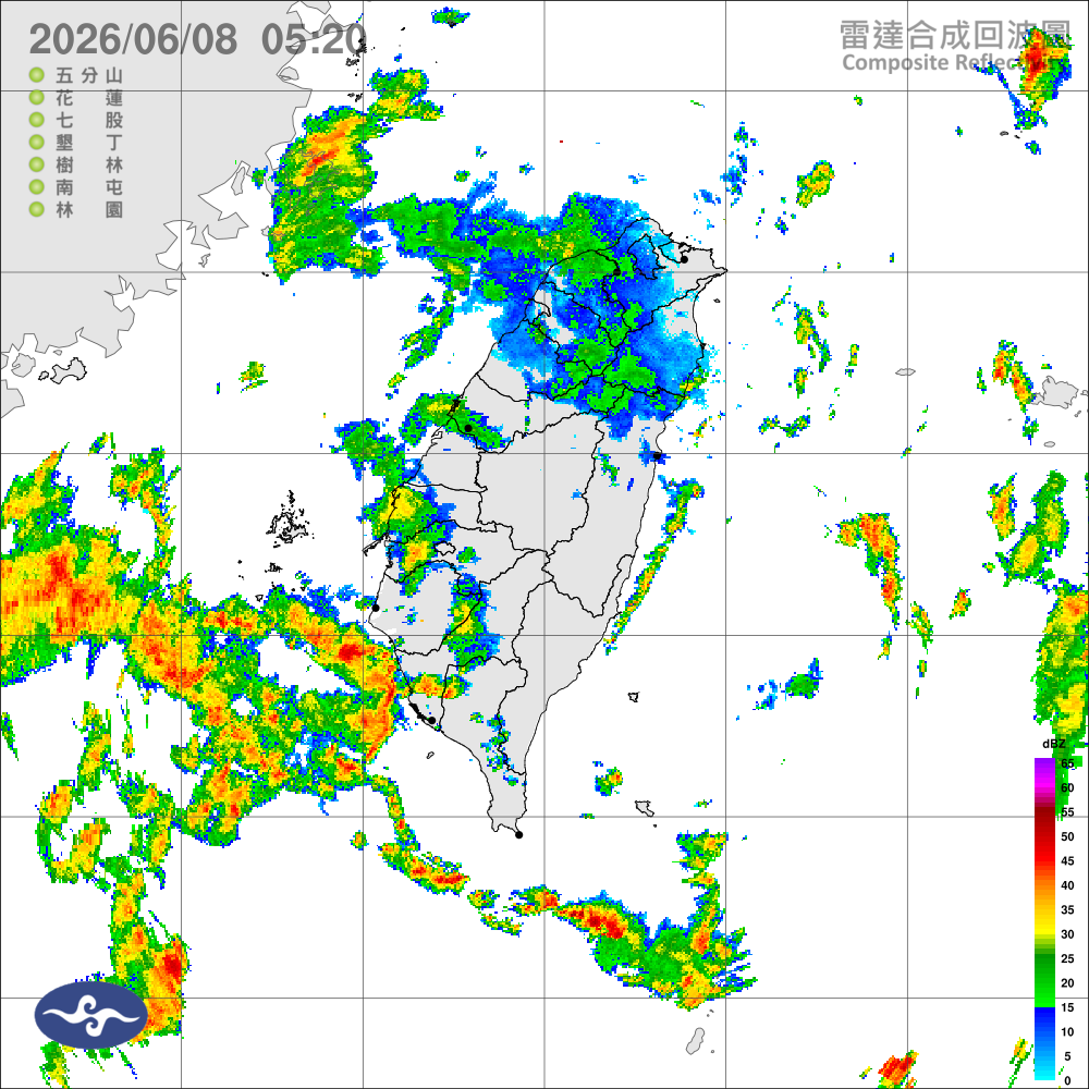 鋒面接近，各地防範劇烈降雨