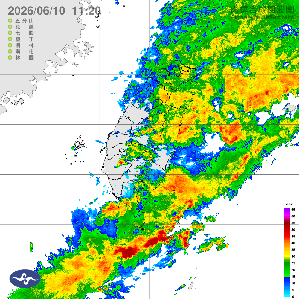 滯留鋒面逐漸往南移，留意局部明顯降雨，下半天雨勢趨緩