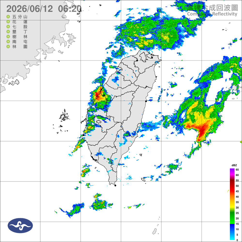 鋒面影響，西半部留意強降雨，晚起雨勢緩