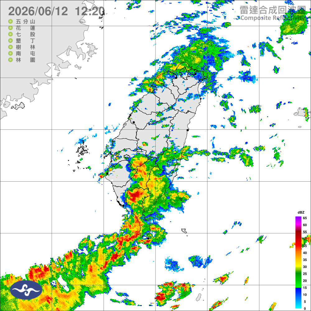 鋒面影響，中南部留意強降雨，晚起雨勢緩