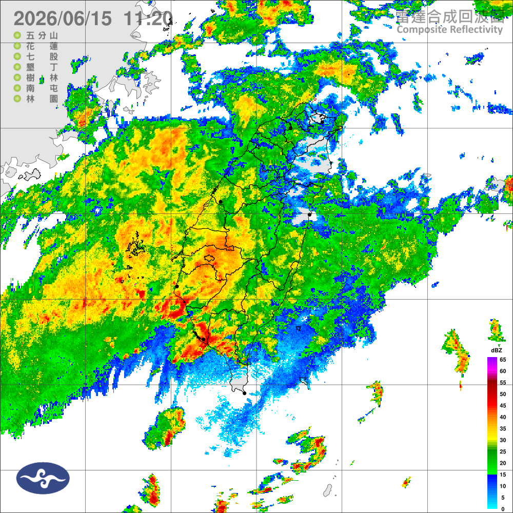 鋒面位於北部海面，西南風影響，留意雷雨及較劇烈天氣
