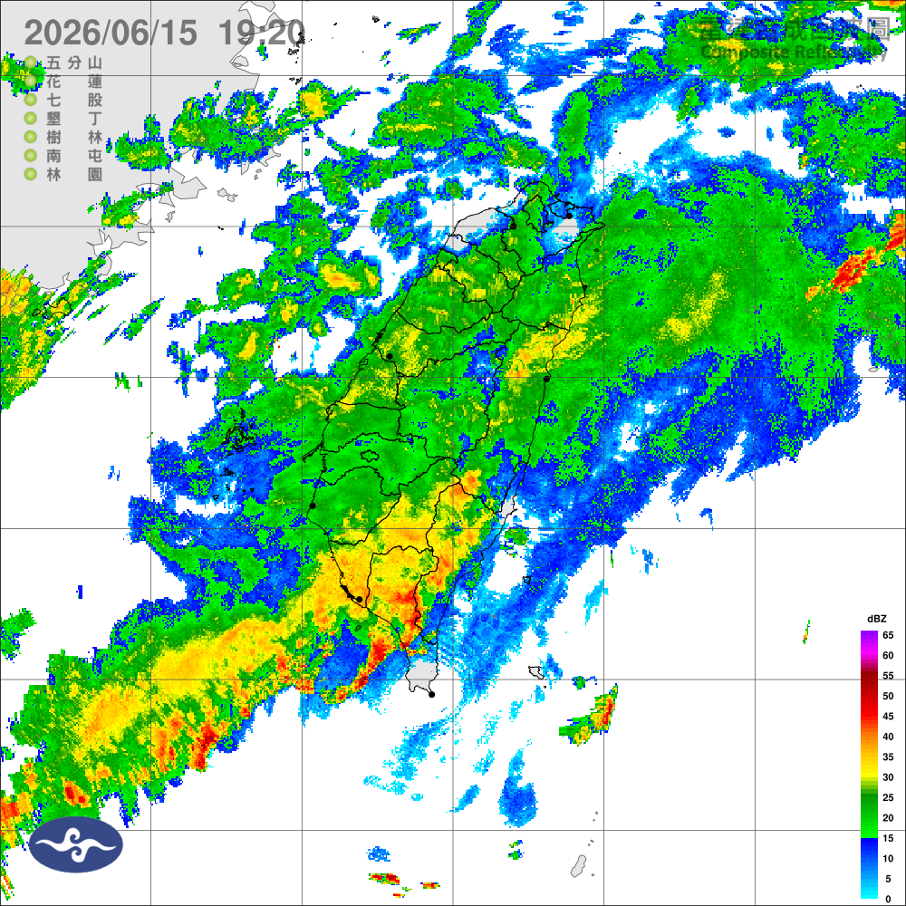 鋒面位於北部海面，西南風影響，留意雷雨及較劇烈天氣