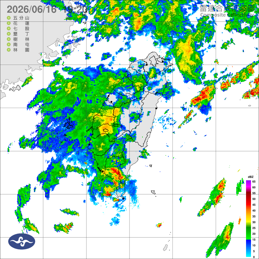 西南風影響，水氣仍多，留意局部雷雨