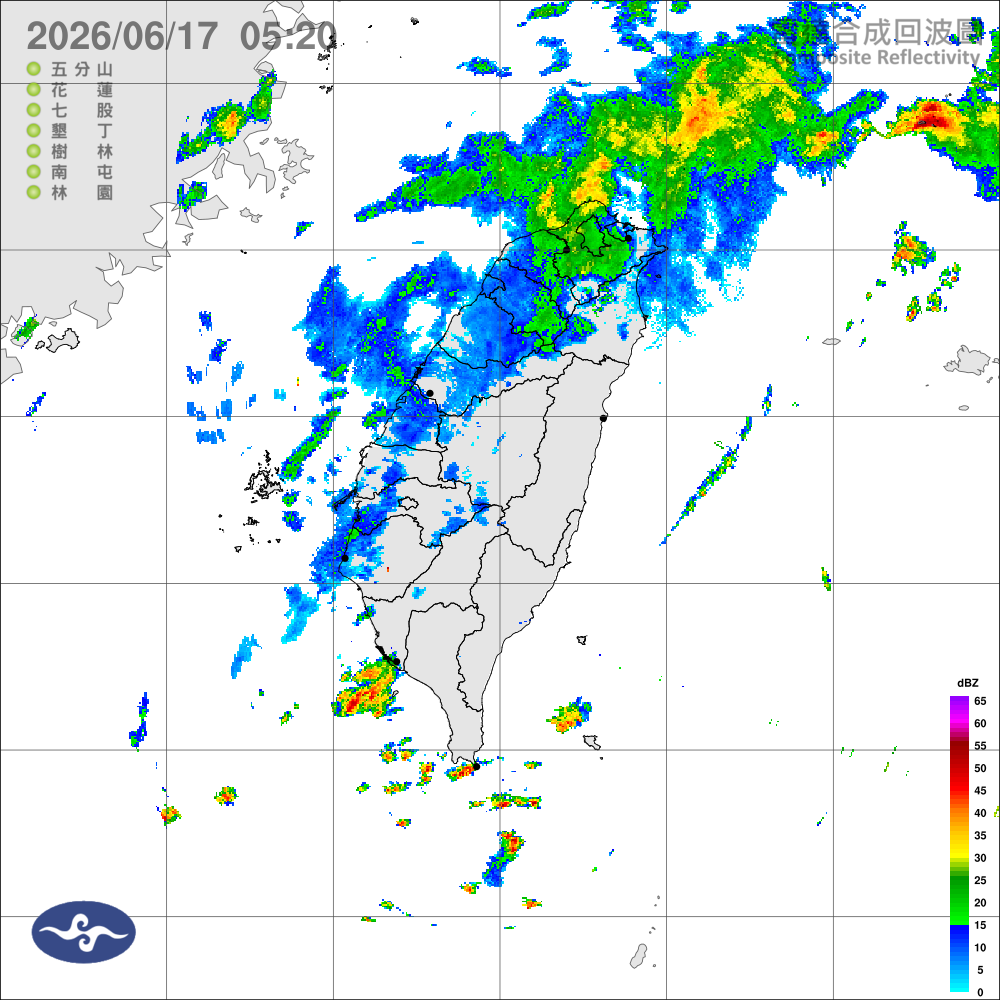 西南風影響，水氣仍多，留意局部雷雨