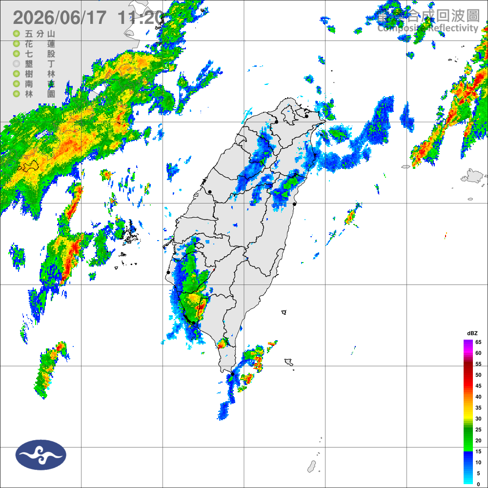 西南風影響，水氣仍多，留意局部雷雨