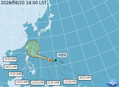 民國115年06月20日14時 颱風消息
