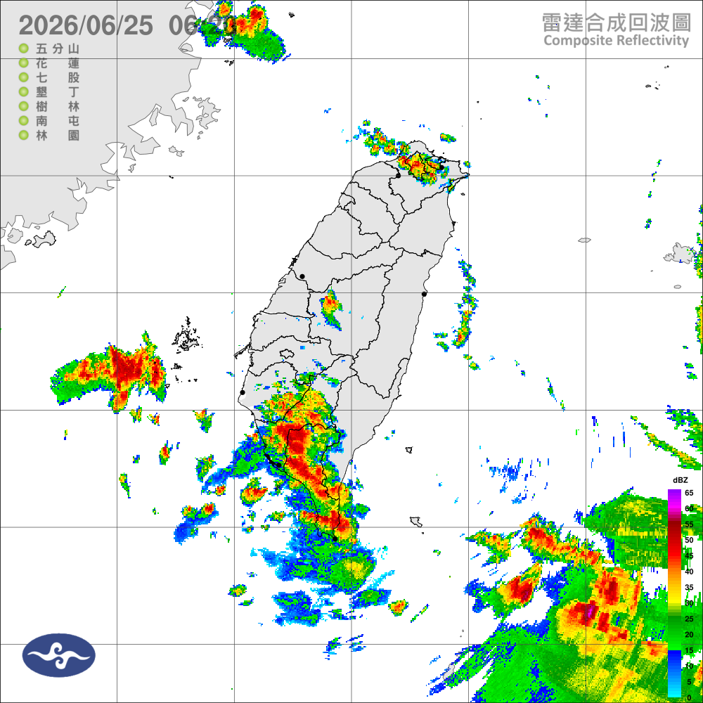 環境不穩定各地水氣增多，南部地區應防劇烈天氣，各地山區午後有局部大雨