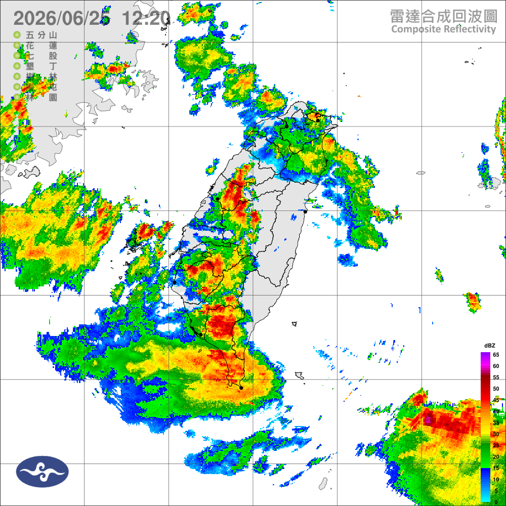 中南部及大臺北地區防豪雨，南部局部豪雨等級以上，留意劇烈天氣