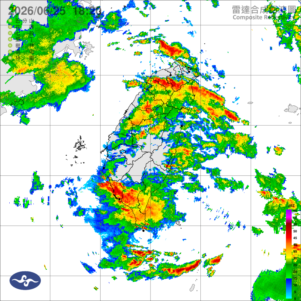 西半部防豪雨，東半部下午後防大雨，北部及南部留意局部豪雨等級以上降雨