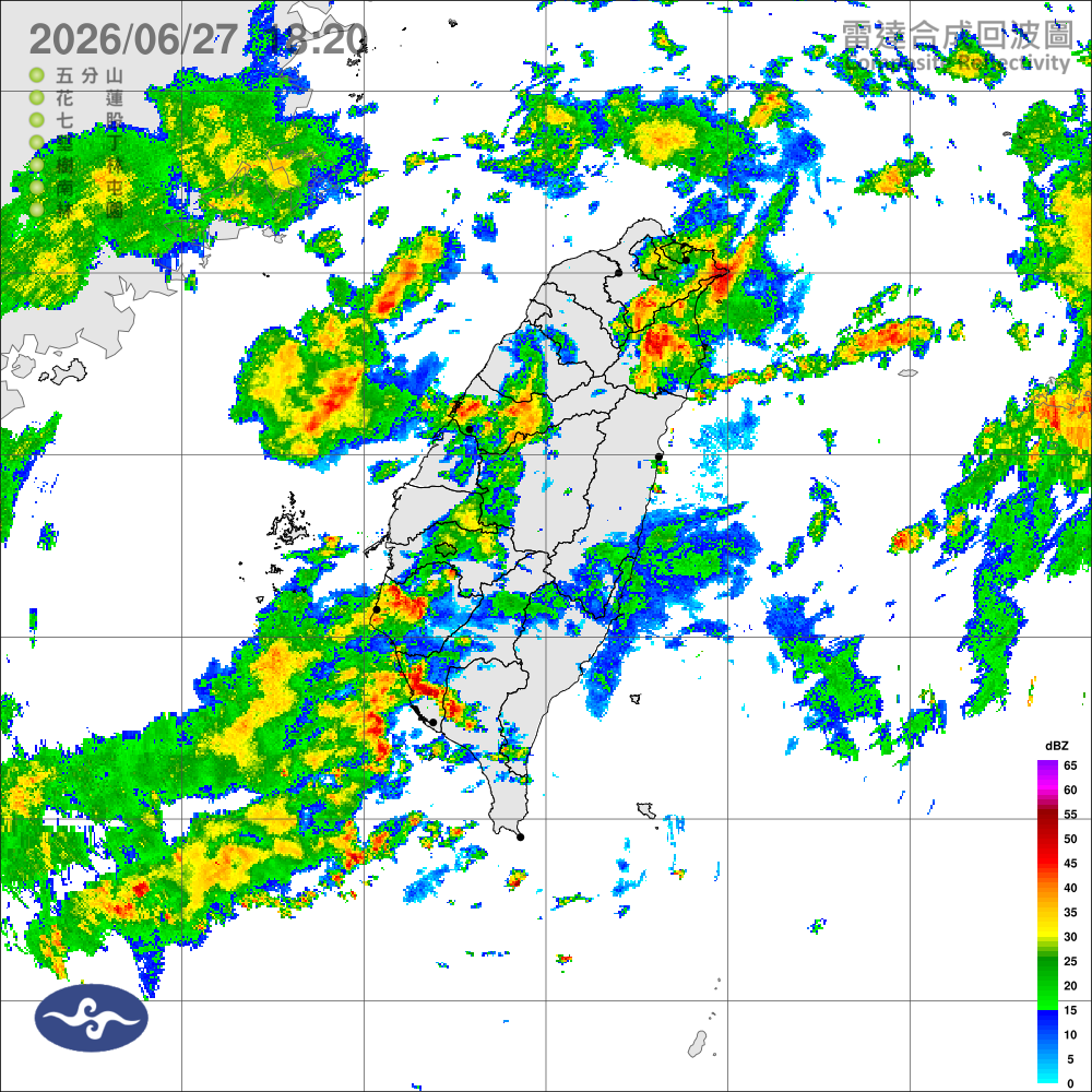 鋒面逐漸北移，水氣仍偏多，午後留意局部大雨