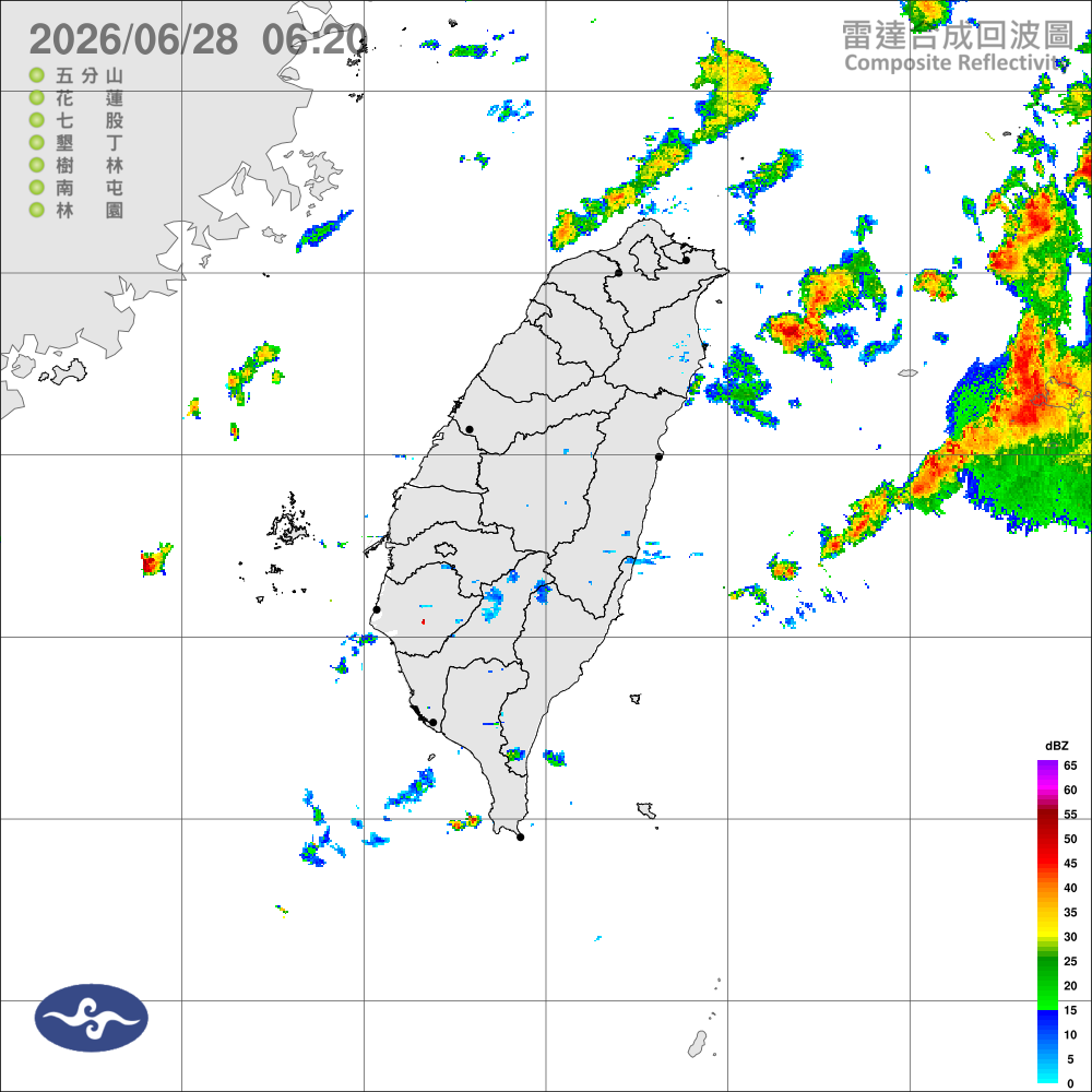 鋒面逐漸北移，水氣仍偏多，午後留意局部大雨