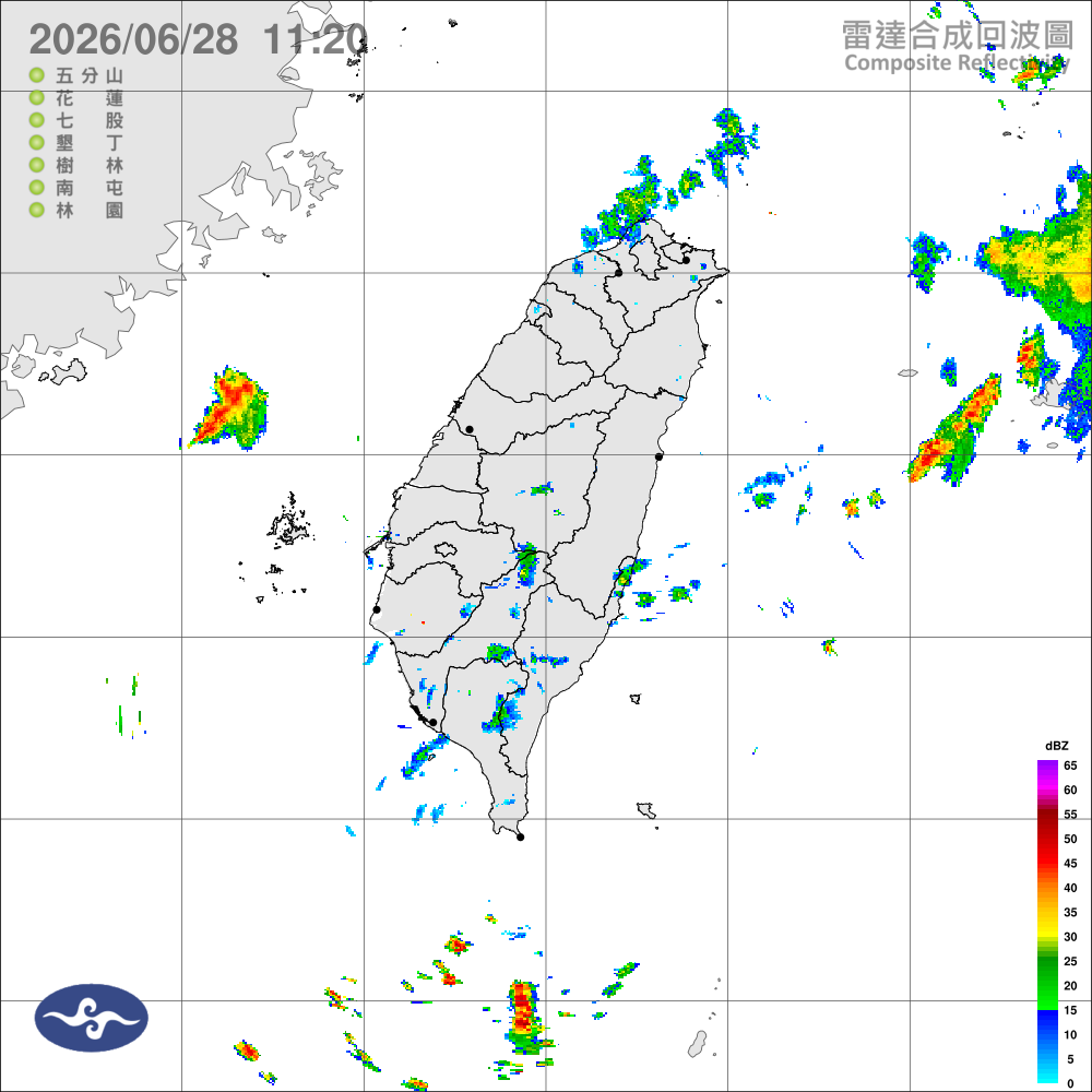 水氣偏多，午後留意大雨，桃園以北及宜蘭留意局部豪雨