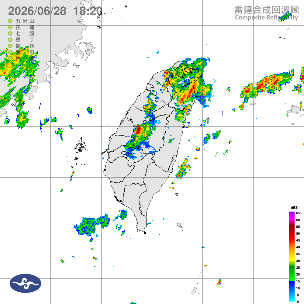 多雲到晴，局部午後雷雨，西半部留意大雨