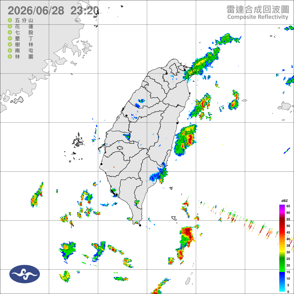 多雲到晴，午後局部雷雨，西半部留意大雨