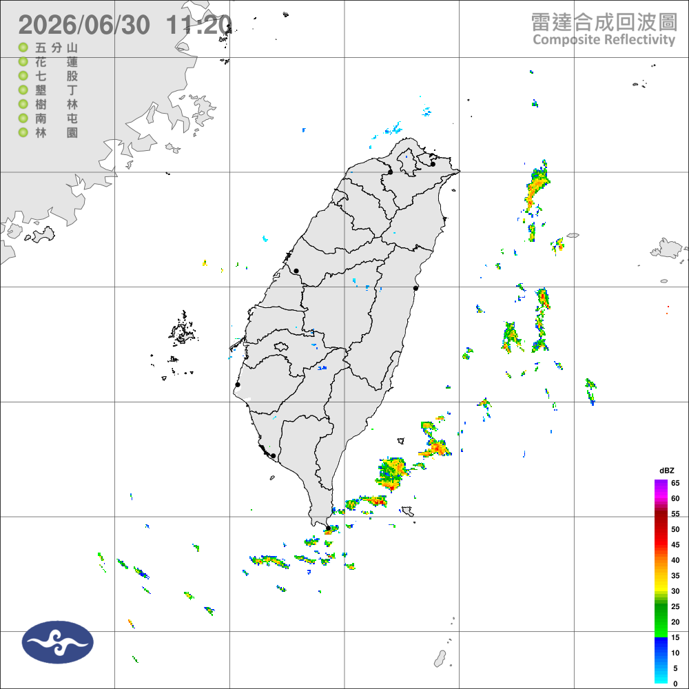 多雲到晴、高溫炎熱，午後中部以北山區較大雨勢