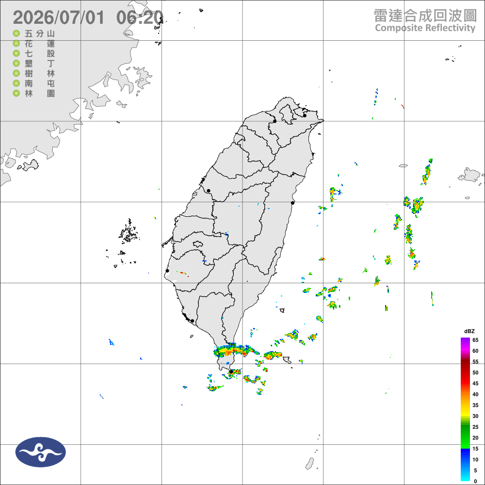 多雲到晴、高溫炎熱，午後中部以北山區較大雨勢