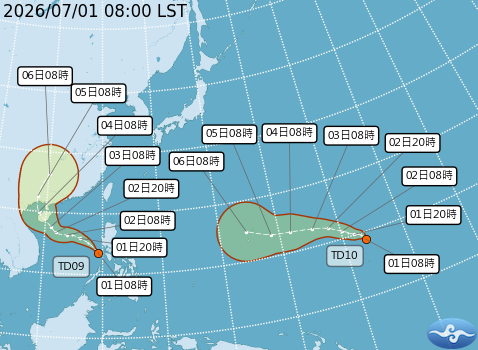 民國115年07月01日08時 颱風消息