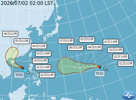民國115年07月02日02時 颱風消息