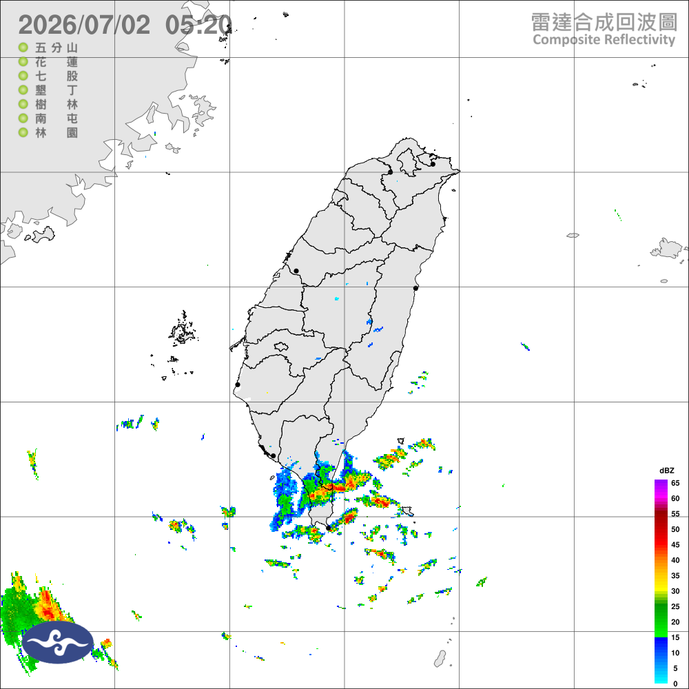 多雲到晴、高溫炎熱，午後中部以北山區較大雨勢