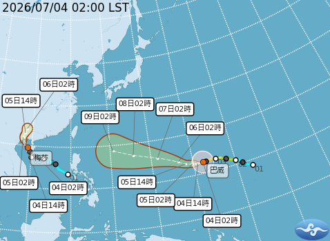 民國115年07月04日02時 颱風消息