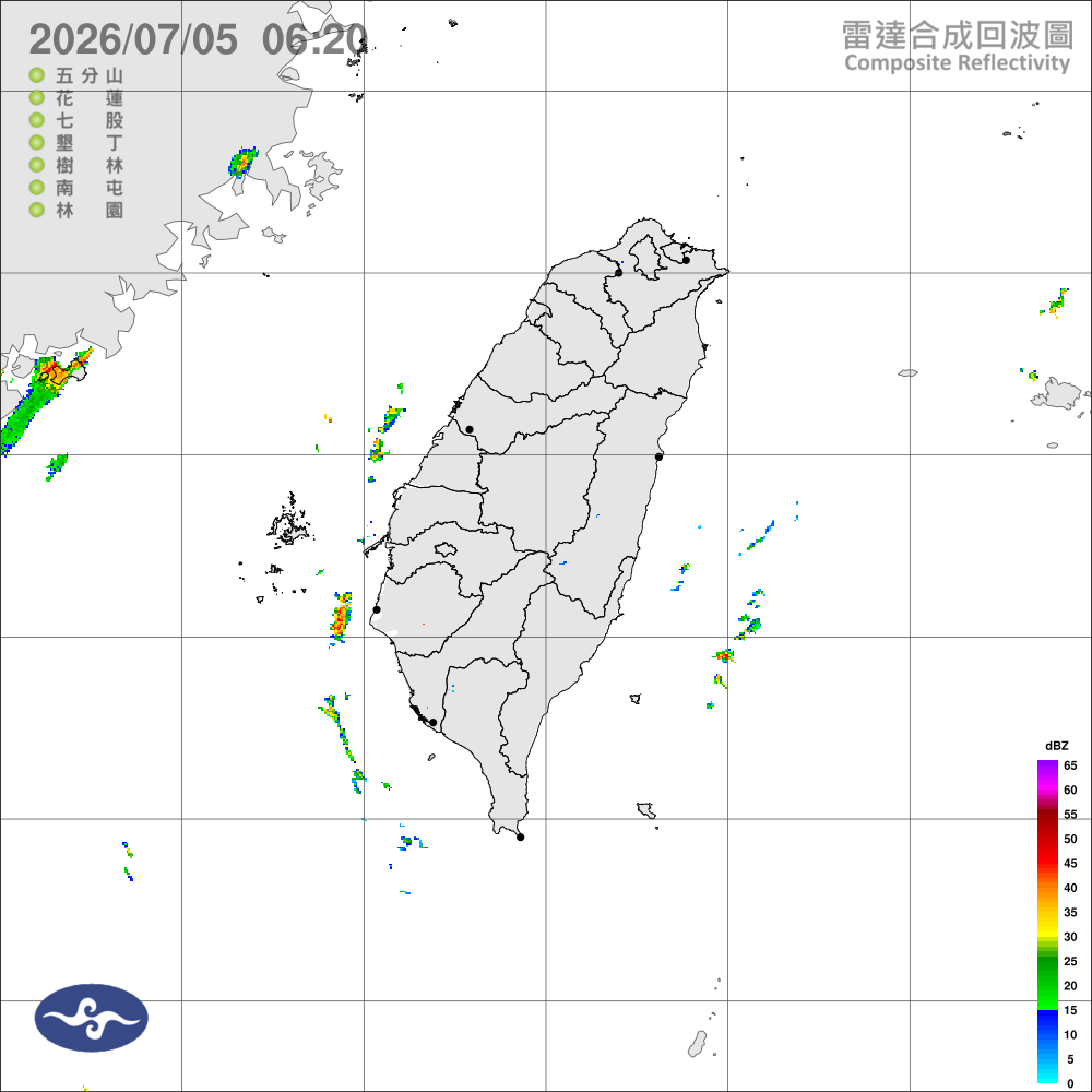 晴朗炎熱午後雷陣雨，中部以北山區局部大雨