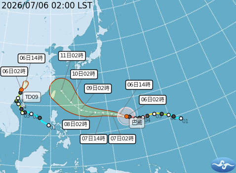 民國115年07月06日02時 颱風消息