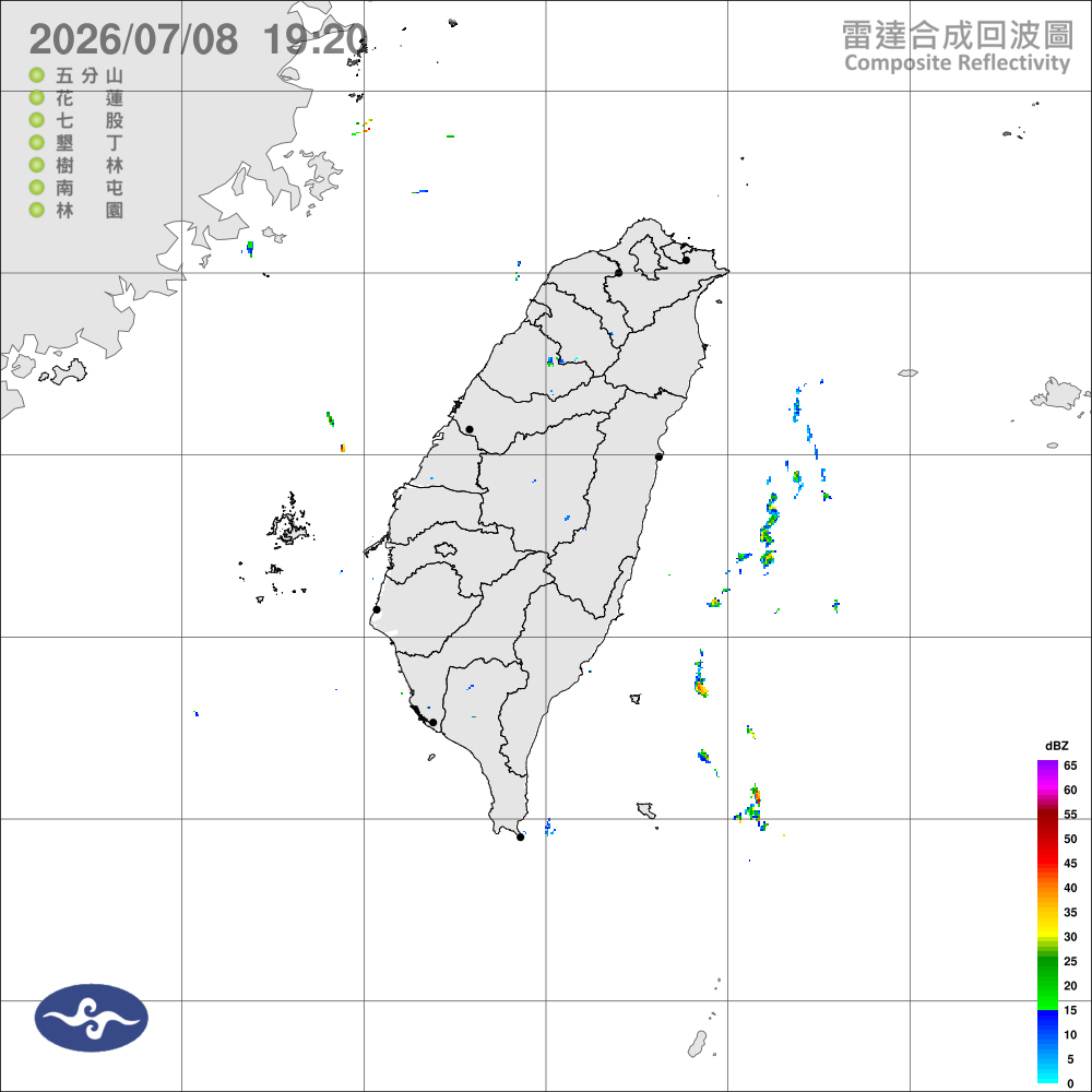 多雲到晴，迎風面零星雨，東半沿海留意長浪