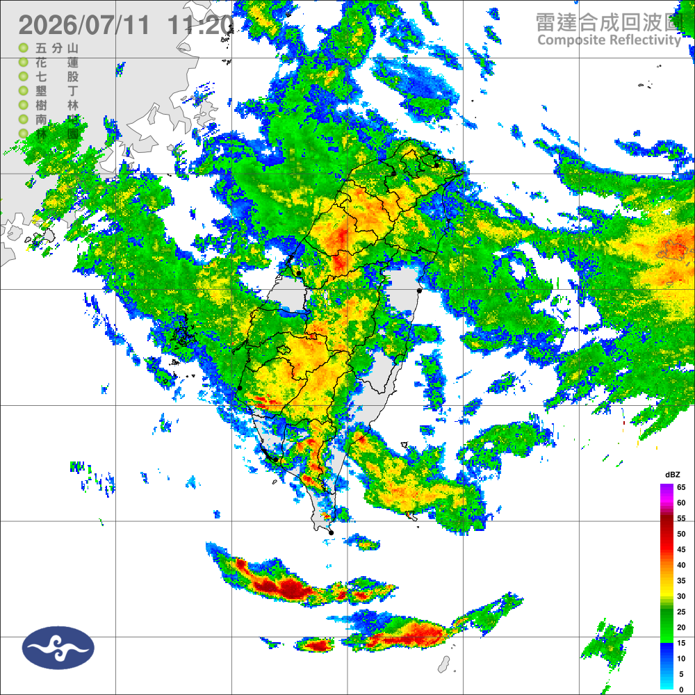 颱風影響，各地留意強風豪大雨，局部豪雨等級以上