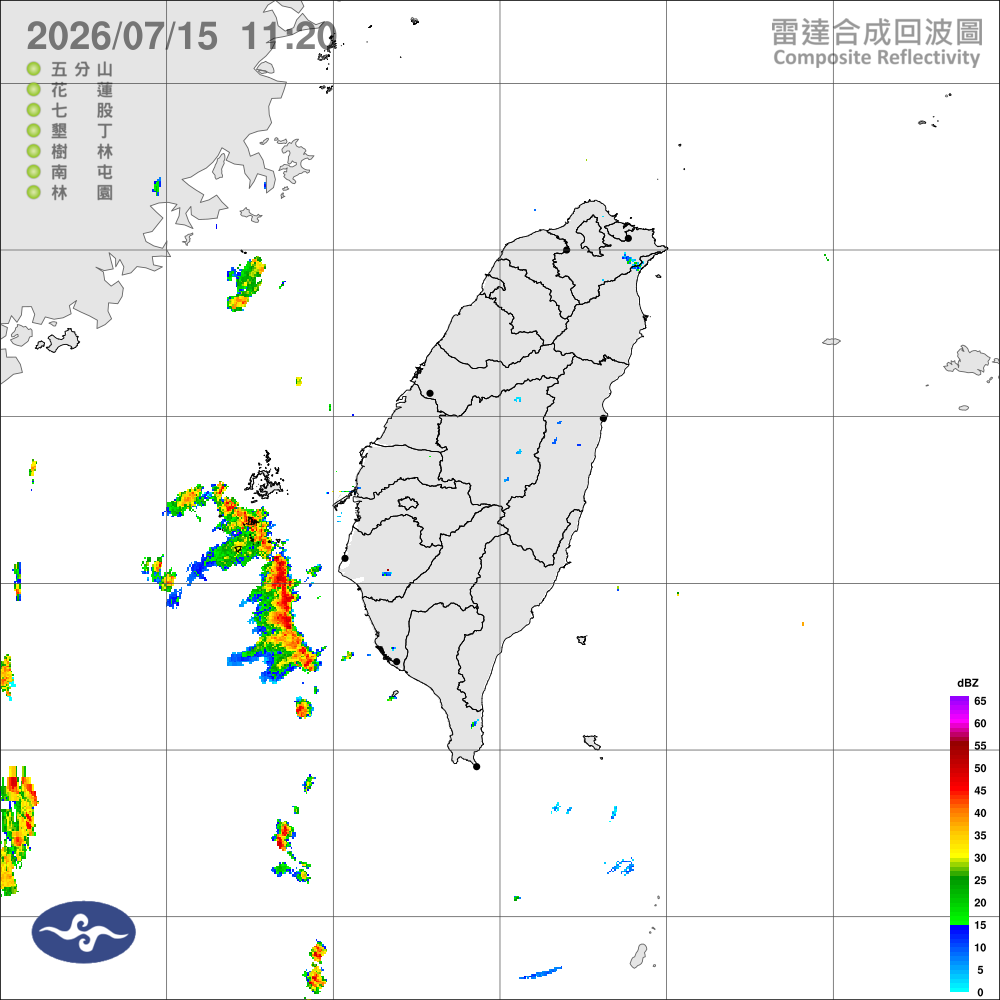 西南風影響南部不定時陣雨，西半部山區及雙北留意午後大雨