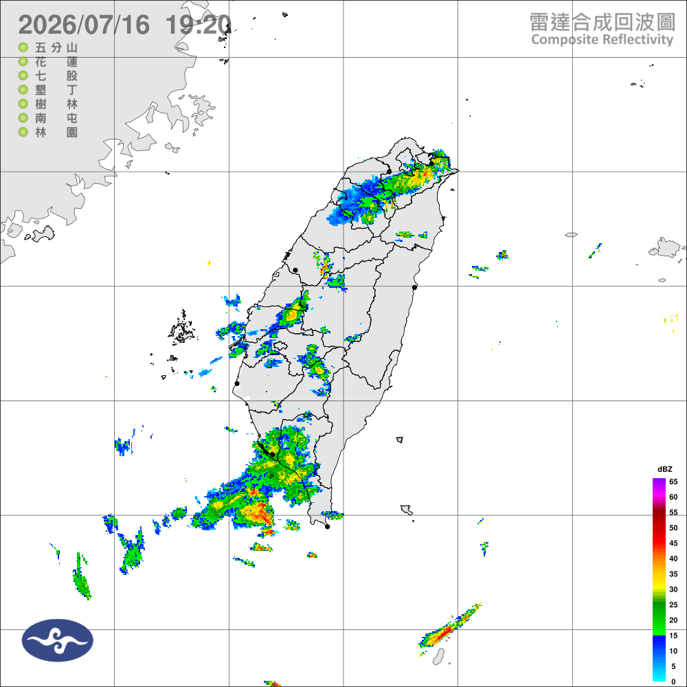 午後雷陣雨局部大雨，高溫炎熱東南部焚風