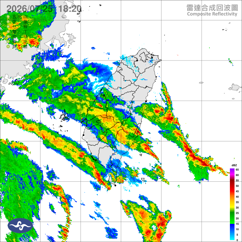 南方雲系北移水氣偏多，花東、南部及午後各地注意大雨
