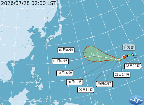 民國115年07月28日02時 颱風消息