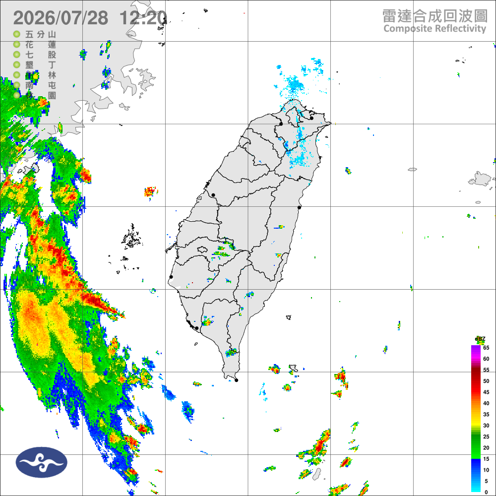 臺東恆春局部雨，其他多雲到晴，午後山區防大雨