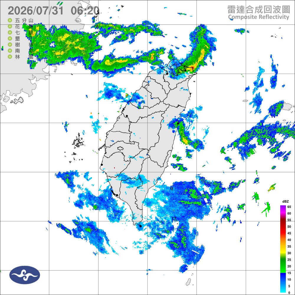 多雲到晴午後局部雨，天氣悶熱防曬多補水