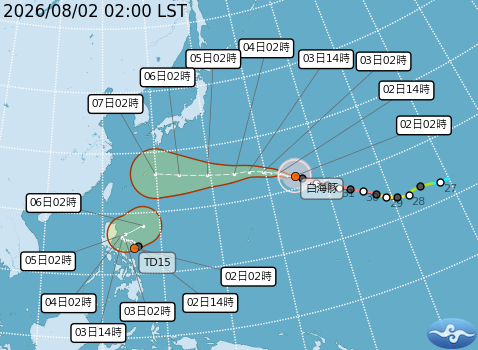民國115年08月02日02時 颱風消息