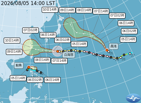 民國115年08月05日14時 颱風消息