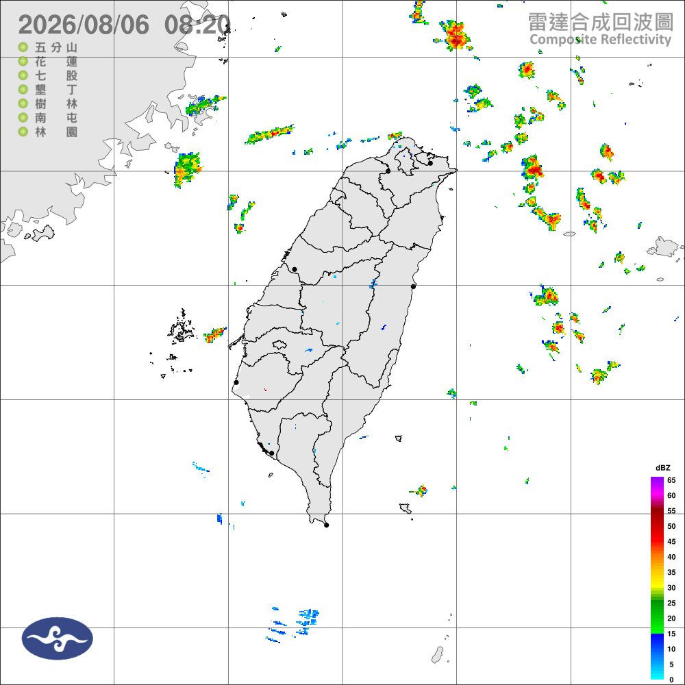 晴朗高溫，防曬補水；迎風面零星雨，午後局部雷雨，晚起降雨增