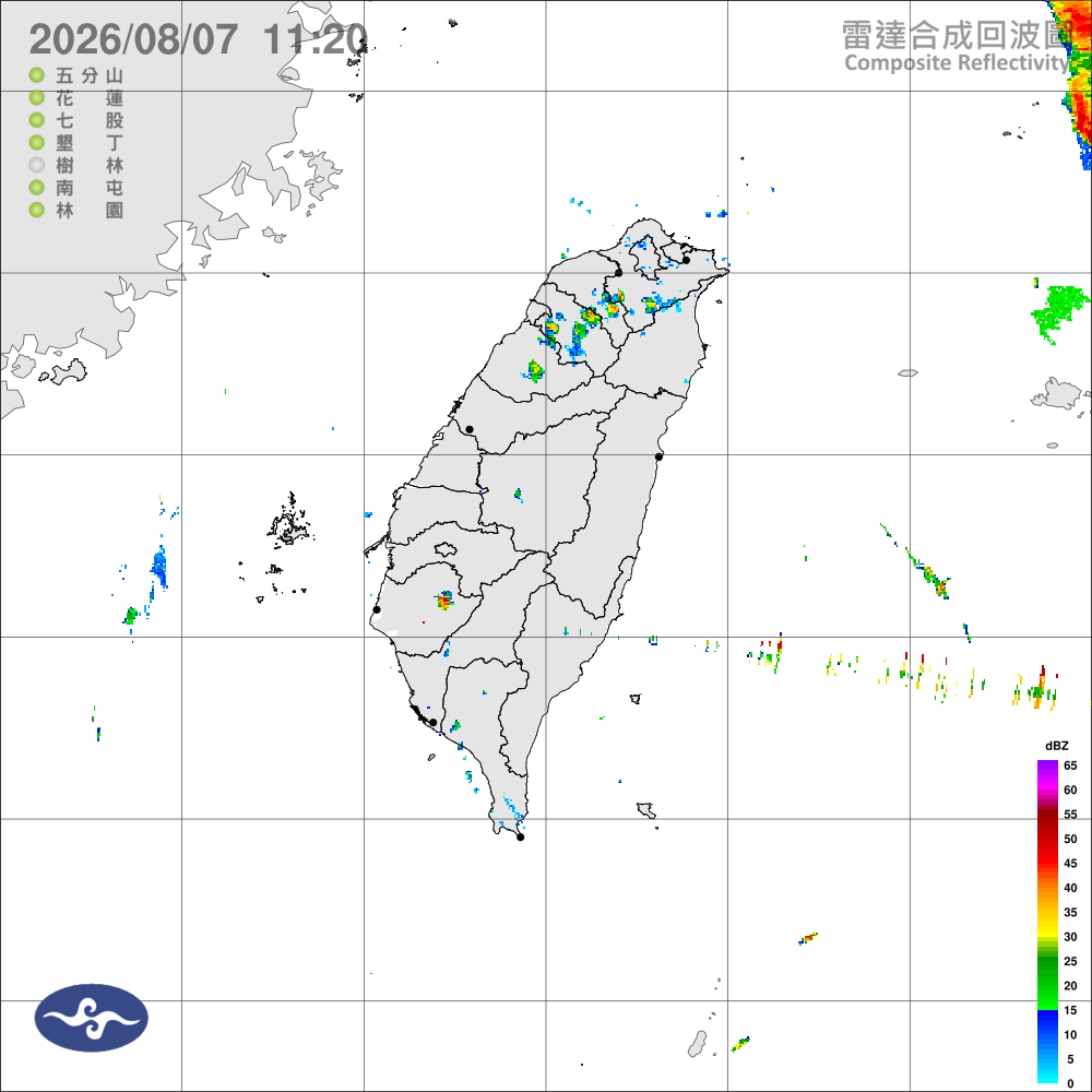 第１３號颱風外圍雲系西臺偶雨，沿海離島留意長浪